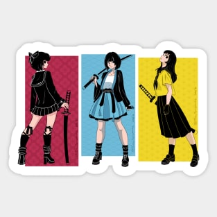 Katana Girls Sticker